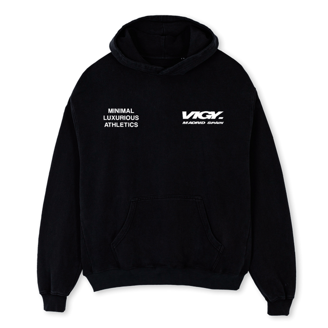 STAFFBHOODIE Black Oversized Hoodie.