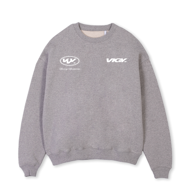 SGCREW Grey Marl Oversized Crewneck Sweater.