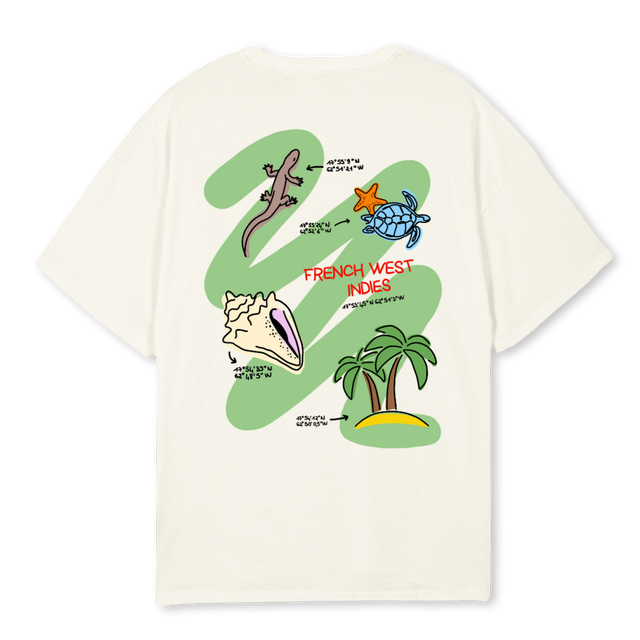 STBARTH Cream Oversized Tee.