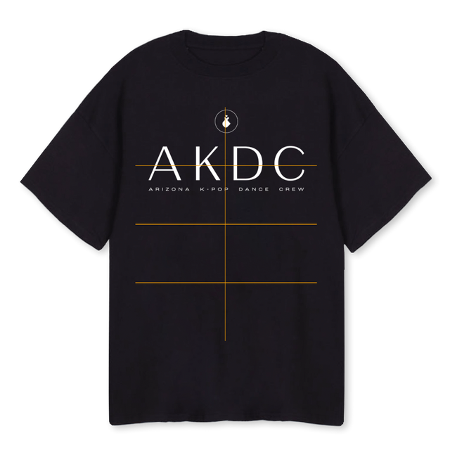AKDC Black Oversized Tee.