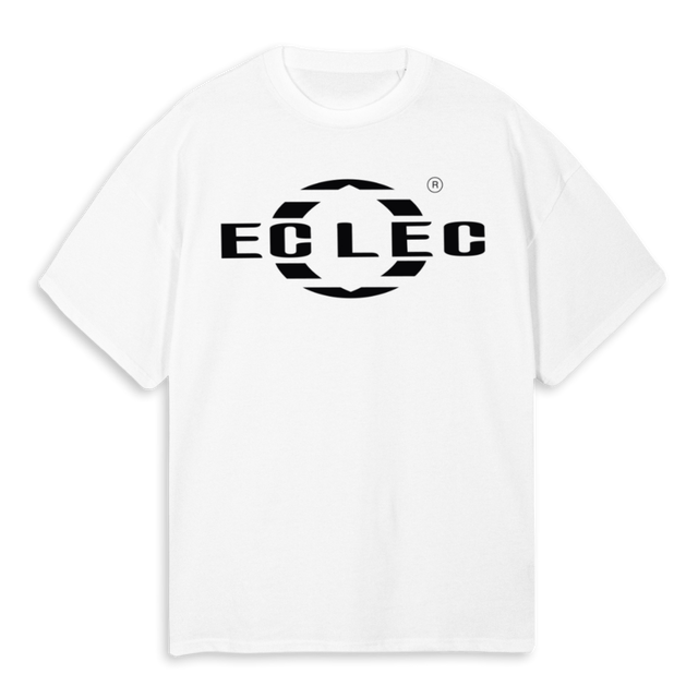 ECLEC  White Oversized Tee.
