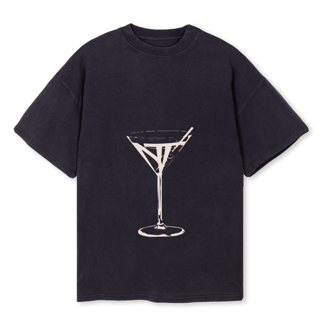 TSHIRTMARTINI Vintage Black Oversized Tee.