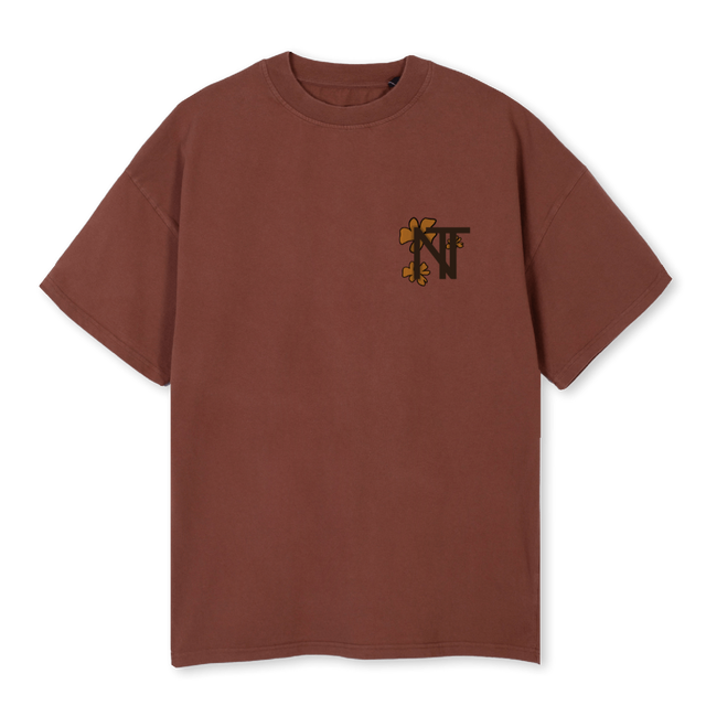 TSHIRTFLEUR Vintage Brown Oversized Tee.