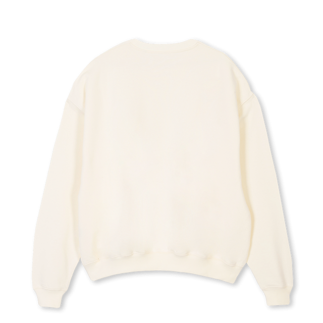 SWEATETERNELCW Cream Oversized Crewneck Sweater.