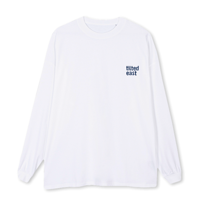 TOXIC White Oversized LS Tee.