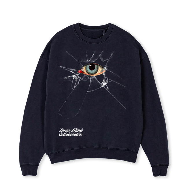 BBD Vintage Black Oversized Crewneck Sweater.