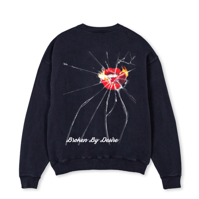 BBD Vintage Black Oversized Crewneck Sweater.