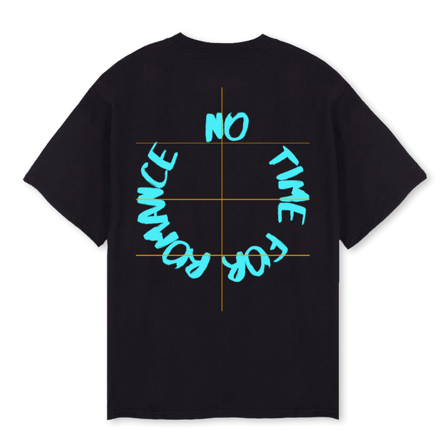 NTFRTWOTEE Black Oversized Tee.