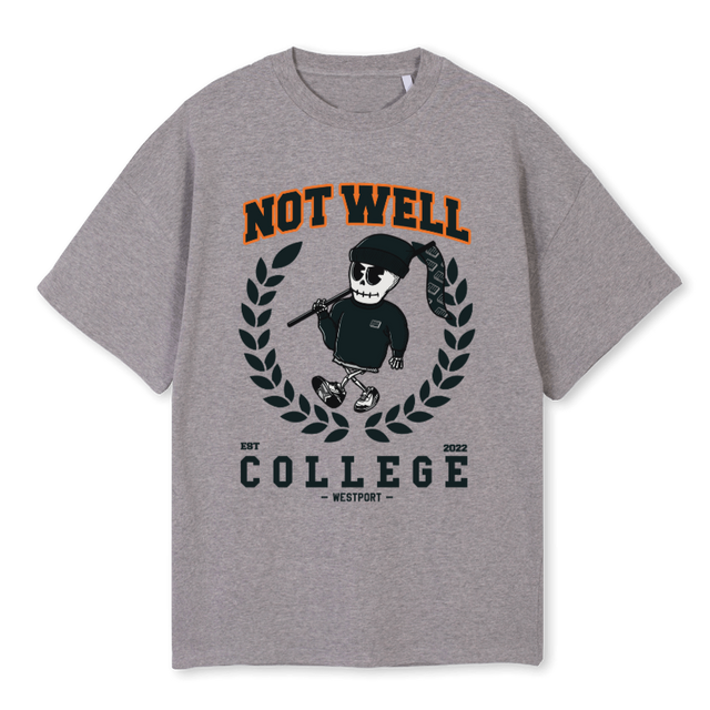 GREYNAVY Grey Marl Oversized Tee.