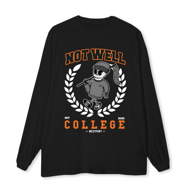 LSBLACK Black Oversized LS Tee.