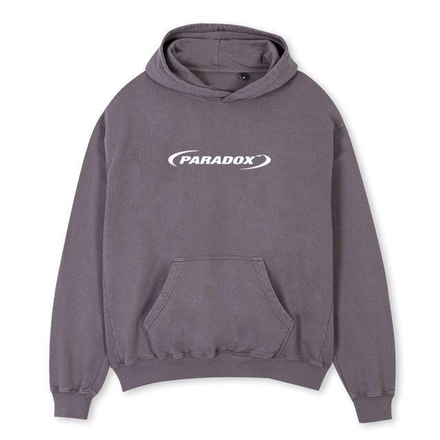 PARADOXGREY Pigment Grey Oversized Hoodie.
