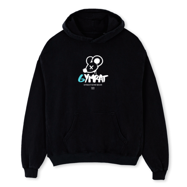 NIGTHMARERATHOOD Black Oversized Hoodie.