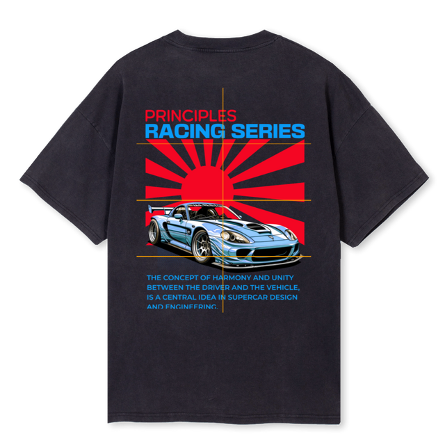 PRINCIPLES1 Vintage Black Oversized Tee.