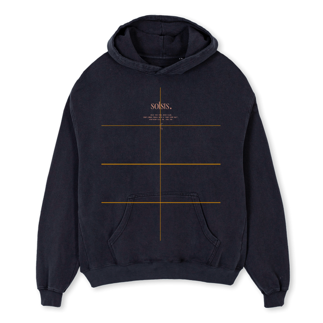 BLANKBLK Vintage Black Oversized Hoodie.