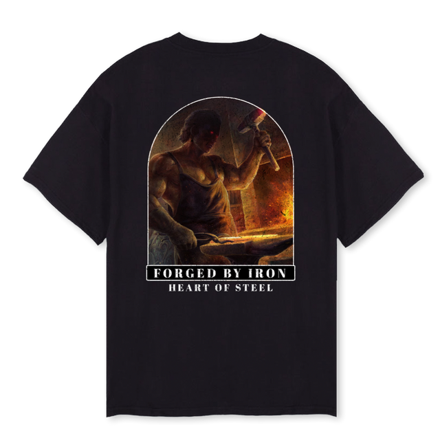 FORGED Black Oversized Tee.