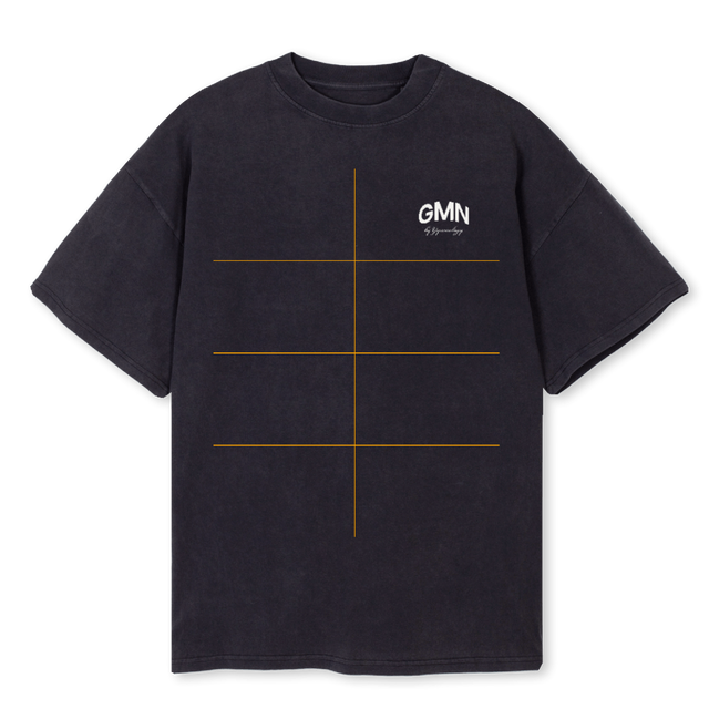 SPIRITVB Vintage Black Oversized Tee.