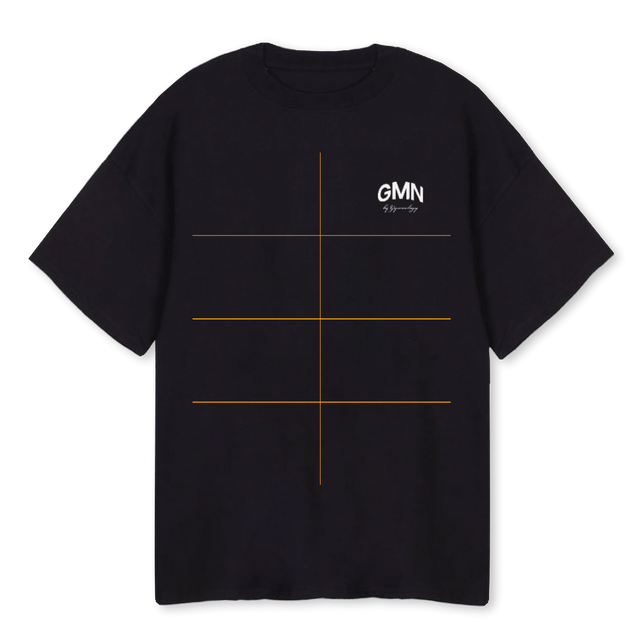 SPIRITB Black Oversized Tee.
