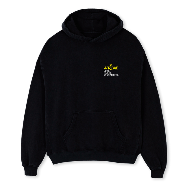 AFRIQUEHOODIE Black Oversized Hoodie.