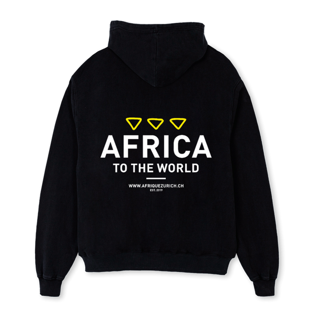 AFRIQUEHOODIE Black Oversized Hoodie.