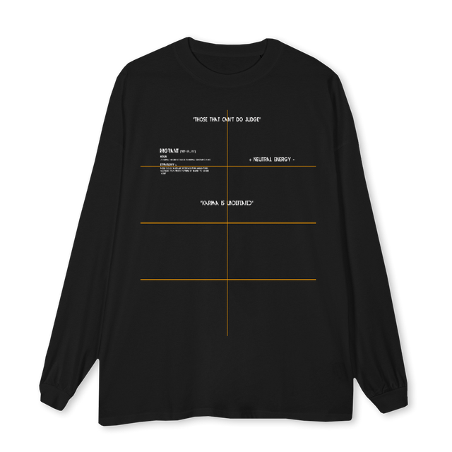 VAGPOV Black Oversized LS Tee.
