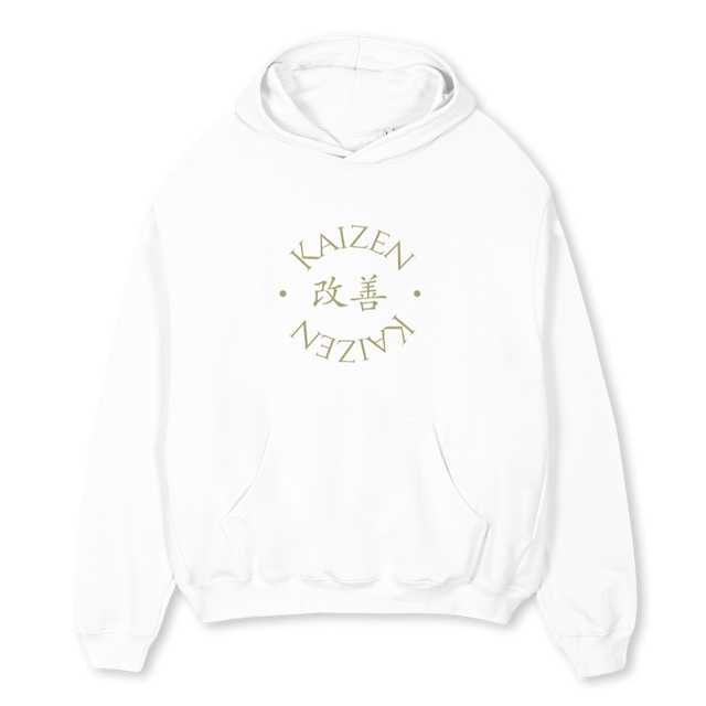 WHITEGREENOVERSIZED White Oversized Hoodie.