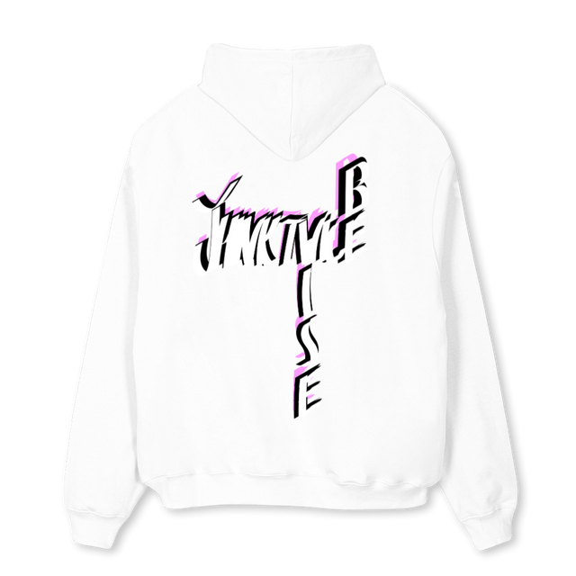VBÖ White Oversized Hoodie.