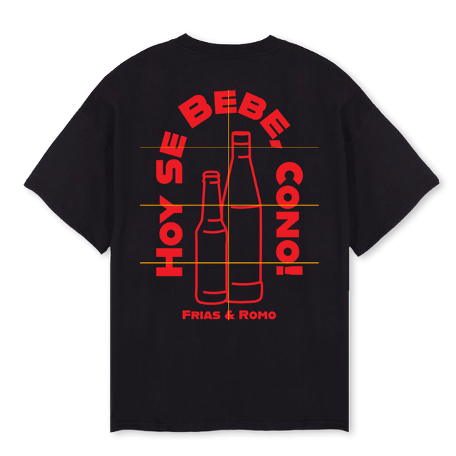 HOYSEBEBE Black Oversized Tee.
