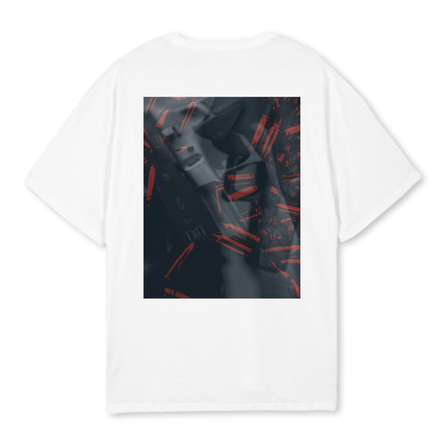 GLOCKLOADOUT White Oversized Tee.