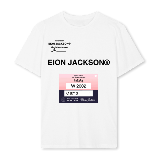 JACKSONMARATHON White Regular Tee.