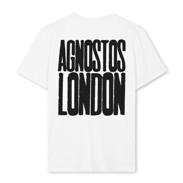 BACKLONDON White Regular Tee.