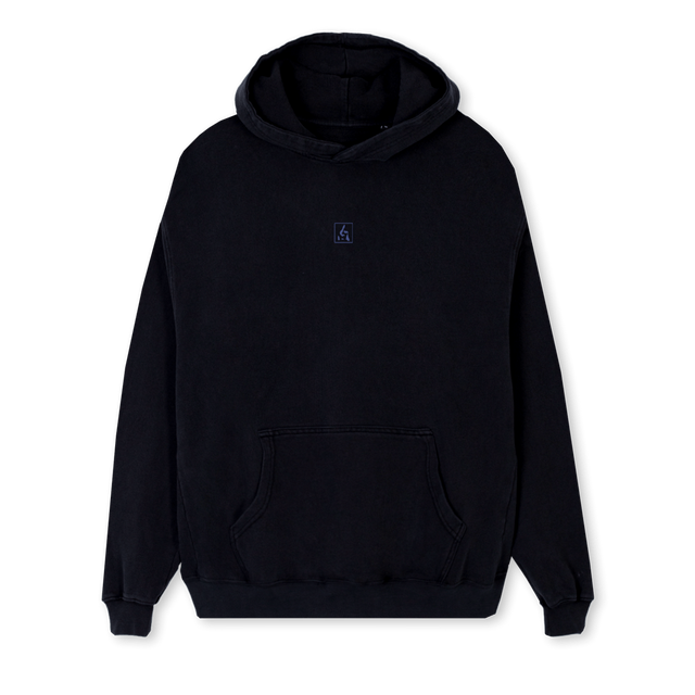 MIGRATIONSETTER Black Regular Hoodie.