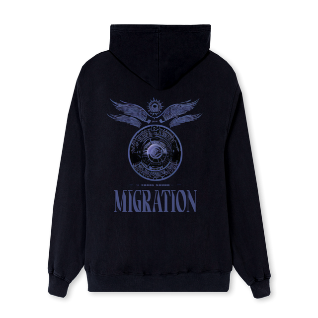 MIGRATIONSETTER Black Regular Hoodie.
