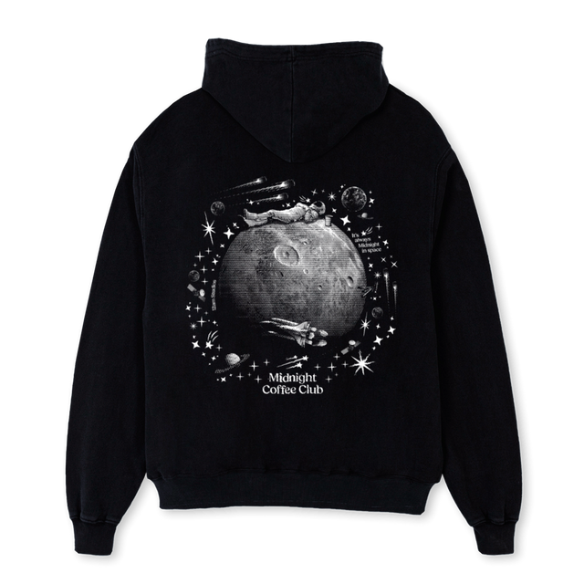 BLACKMOON Black Oversized Hoodie.