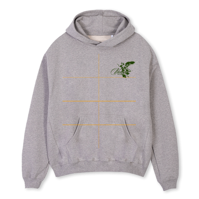 VANGEL Grey Marl Oversized Hoodie.