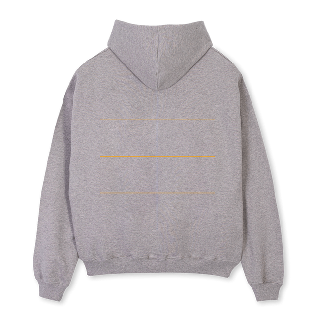 VANGEL Grey Marl Oversized Hoodie.
