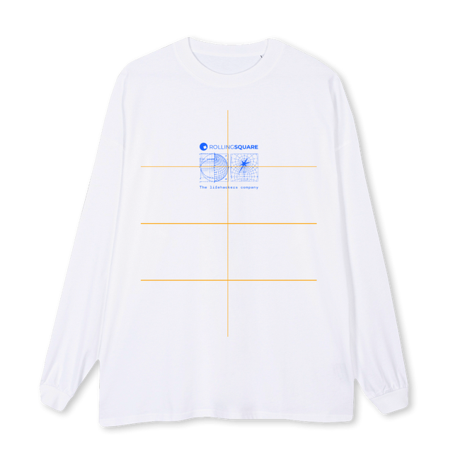 SHIRTBLUE White Oversized LS Tee.