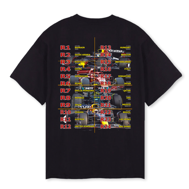 FORMULA Black Oversized Tee.