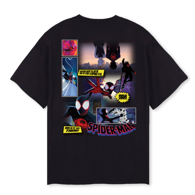 MILES Black Oversized Tee.