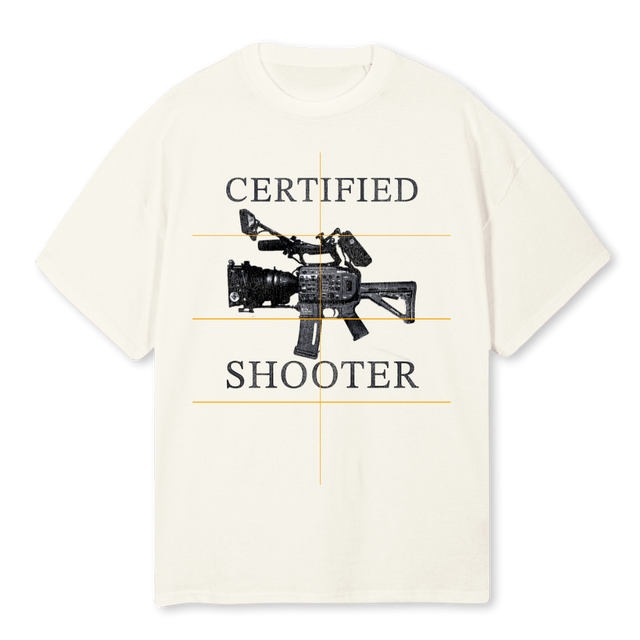 CERTIFIEDTW Cream Oversized Tee.