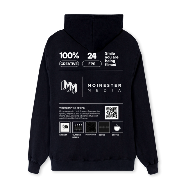 MOINESTER Black Regular Hoodie.