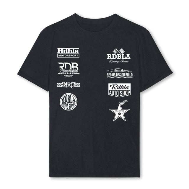 MOTORSPORTVIIITEE Vintage Black Regular Tee.