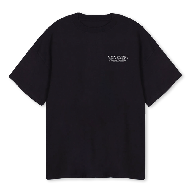 FINALXVMOCK Black Oversized Tee.