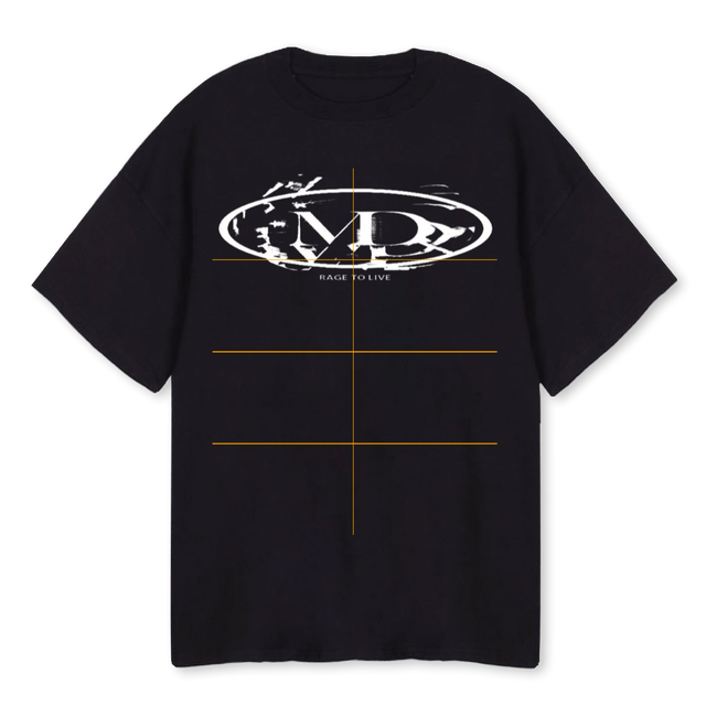 IMDSTUDIOS Black Oversized Tee.