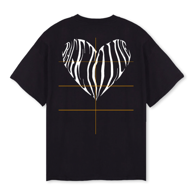 IMDSTUDIOS Black Oversized Tee.