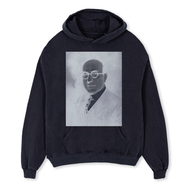 DRKTRDBWH Vintage Black Oversized Hoodie.