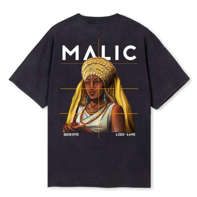 OTITOONBACK1 Vintage Black Oversized Tee.