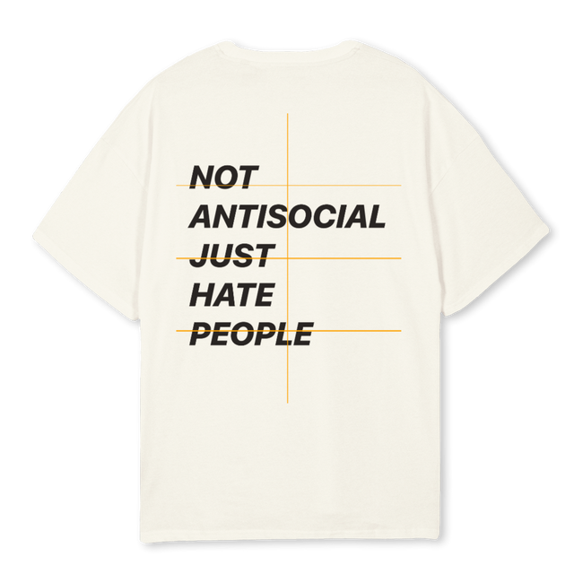 TEEDB Cream Oversized Tee.