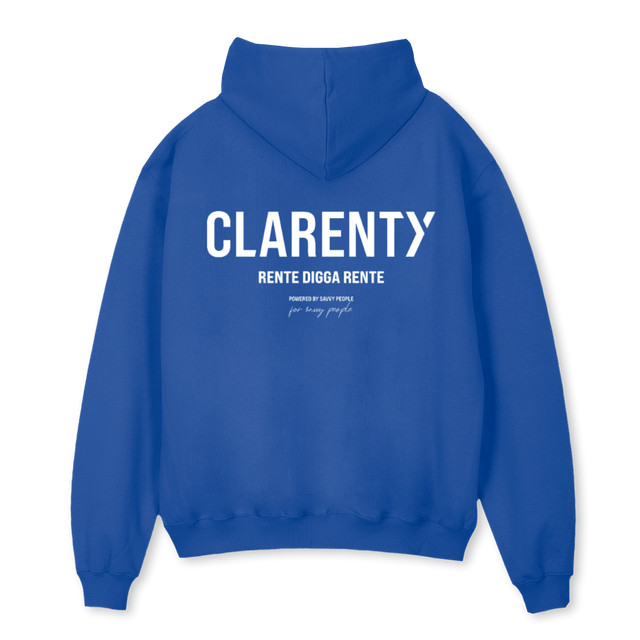 ROYALBLUEYODASTYLE Cobalt Blue Oversized Hoodie.