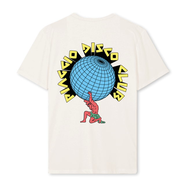 PIAGGIODISCOGREEK Vintage White Regular Tee.