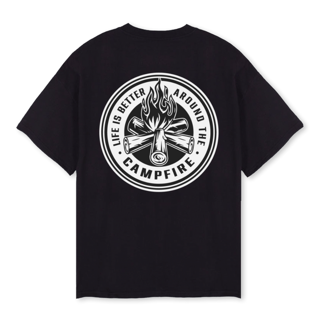 SAFEKY Black Oversized Tee.